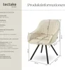 tectake® Drehbarer Armlehnstuhl Snug gepolstert, in Produktbild-Vorschau 5