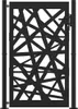 vidaXL Cancello da giardino nero 100x150 cm in acciaio Anteprima dell’immagine prodotto 1