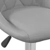 vidaXL Barhocker 2 Stk. Hellgrau Samt -  Barhocker Produktbild-Vorschau 9