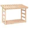 The Living Store Kaminholzregal 108x64,5x78 cm Massivholz Produktbild-Vorschau 2