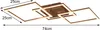 A product image showing a modern ceiling light with dimensions indicated. Anteprima dell’immagine prodotto