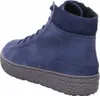 A single blue high-top boot is shown from a rear-side angle against a white background. Produktbild-Vorschau