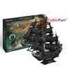 3D puzzle Pirtsk lo Queen Anne's Revenge XL Náhled obrázku produktu 3