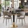 Kondela Jídelní bistro stůl Oren 80 - černý mramor / černá Náhled obrázku produktu 2