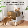 Kuweta XXL ze stali nierdzewnej, łatwa w czyszczeniu, dla Podgląd zdjęcia produktu 6