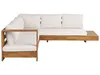 BELIANI Gartenset Braun es Akazienholz Polyester 5-Sitzer Produktbild-Vorschau 4