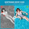 Set di due sdraio per piscina – POOLYRA, verde e blu Anteprima dell’immagine prodotto 3