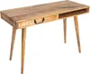 Massiver Schreibtisch RETRO 120cm Mangoholz Bürotisch mit Produktbild-Vorschau 10