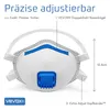 VEVOX® FFP3 Maske mit Ventil – 5er, 10er oder 20er Set – Produktbild-Vorschau 9