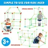 175Pcs DIY Bauen Kinder Zelt Höhle Set Geschenk Bausteine Produktbild-Vorschau 7