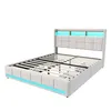 Cama tapizada INONEFT de 180x200 cm con espacio de Vista previa de la imagen del producto 12