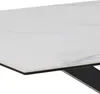 Heaven table à manger 160 cm, verre, céramique blanche. Voir les images du produit 5