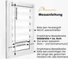 Diagram showing how to measure for a window blind. Produktbild-Vorschau