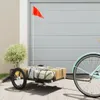 vidaXL Přívěs na kolo černý 126x63x34 cm železo Náhled obrázku produktu 1