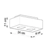 Plafon MONO 2 biały 2xGU10 10W stal 11x14x24cm Sollux Podgląd zdjęcia produktu 4