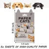 Origami-Katzen-Set, 50 3D-Papierkatzen, Bastelspaß Náhled obrázku produktu