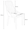HOMLA LOUIS Veloursstuhl grün 44x59x88 cm Produktbild-Vorschau 7