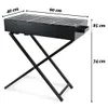 Klappgrill 40 x 90 cm – Holzkohle Standgrill – Produktbild-Vorschau 2