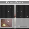 Vorhang mit Ausgehöhlten Sterne, 1 Stück H213xB132cm Produktbild-Vorschau 2