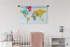 MuchoWow® Wandteppich Wandbehang Weltkarte - Farben - Produktbild-Vorschau 2