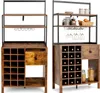 Two industrial-style bar cabinets side-by-side. Podgląd zdjęcia produktu