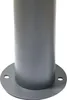 Close-up of the base of a dark gray cylindrical pole with a circular flange at the bottom, which has two holes for mounting. Náhľad obrázku produktu