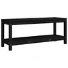 vidaXL Zahradní lavice černá 108x35x45 cm z masivního Náhled obrázku produktu 1