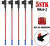5 Stk KFZ Mini Stromdieb Autosicherungen Steck Sicherung Produktbild-Vorschau 1