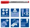 Staedtler Lumocolor 316, 2 szt., Czarny, Niebieski, Czarny, Podgląd zdjęcia produktu 6