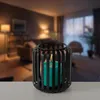 1.10 Metall Windlicht VIKI rund / schwarz - 2er Set - Produktbild-Vorschau 5