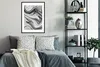 MuchoWow® Gerahmtes Poster Marmor - Muster - Grau - Produktbild-Vorschau 2