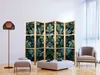 A living room scene with a folding screen, armchair, coffee table, and floor lamp. Podgląd zdjęcia produktu