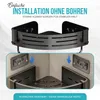 SANIDELL Duschablage Ecke ohne Bohren – 2x Aluminium Produktbild-Vorschau 6
