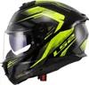 LS2 FF808 Stream II Fury Helm, schwarz/neon/gelb, XXS Produktbild-Vorschau 2