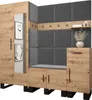 Garderobe ARTIN Set 13 mit gepolsterten Paneelen Industrial Produktbild-Vorschau 1