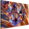 Leinwandbild Glasblumen auf goldenem Hintergrund 100x70 Produktbild-Vorschau 1