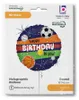 Folienballon rund 45cm Sports Happy Birthday Produktbild-Vorschau 3