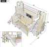 Flieks Etagenbett 90x200cm/140x200cm, Kinderbett mit Produktbild-Vorschau 7