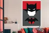 MuchoWow® Poster Batman-Illustration mit rotem Hintergrund Produktbild-Vorschau 3