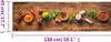 vidaXL Kuchyňský koberec omyvatelné koření 45x150 cm Velvet Náhled obrázku produktu 4
