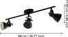 SERAS 2 Spot - L59,5 x B6,5 cm - schwarz - 3X2,8W inkl. - Produktbild-Vorschau 4