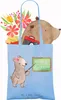 Mr. & Mrs. Panda Tote Bag Dozentin Herz - Sky Blue - Produktbild-Vorschau 3