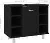 vidaXL Armadietto da bagno nero 60x32x53,5 cm Materiale a Anteprima dell’immagine prodotto 8