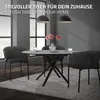 ML-Design Esstisch ausziehbar rund 100-140 cm Grau meliert Produktbild-Vorschau 5