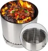 BPT Feuerschale Outdoor-Kamin aus Edelstahl,Tragbare Produktbild-Vorschau 3