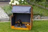 Hundestrandkorb - bene living - gestreift/blau - PE beige - Produktbild-Vorschau 2