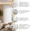 MEBLEODNOWA, Voile-Gardine mit Ösen, Glatter Voile, Weiß, Produktbild-Vorschau 4