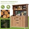 Armadio da giardino Merax in legno di abete, armadio Anteprima dell’immagine prodotto 9