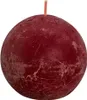 Bolsius Rustikale Kugelkerzen Shine 6 Stk. 76x71 mm Samtrot Produktbild-Vorschau 1