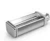 A close-up, studio shot of a silver pasta maker attachment against a white background. Produktbild-Vorschau